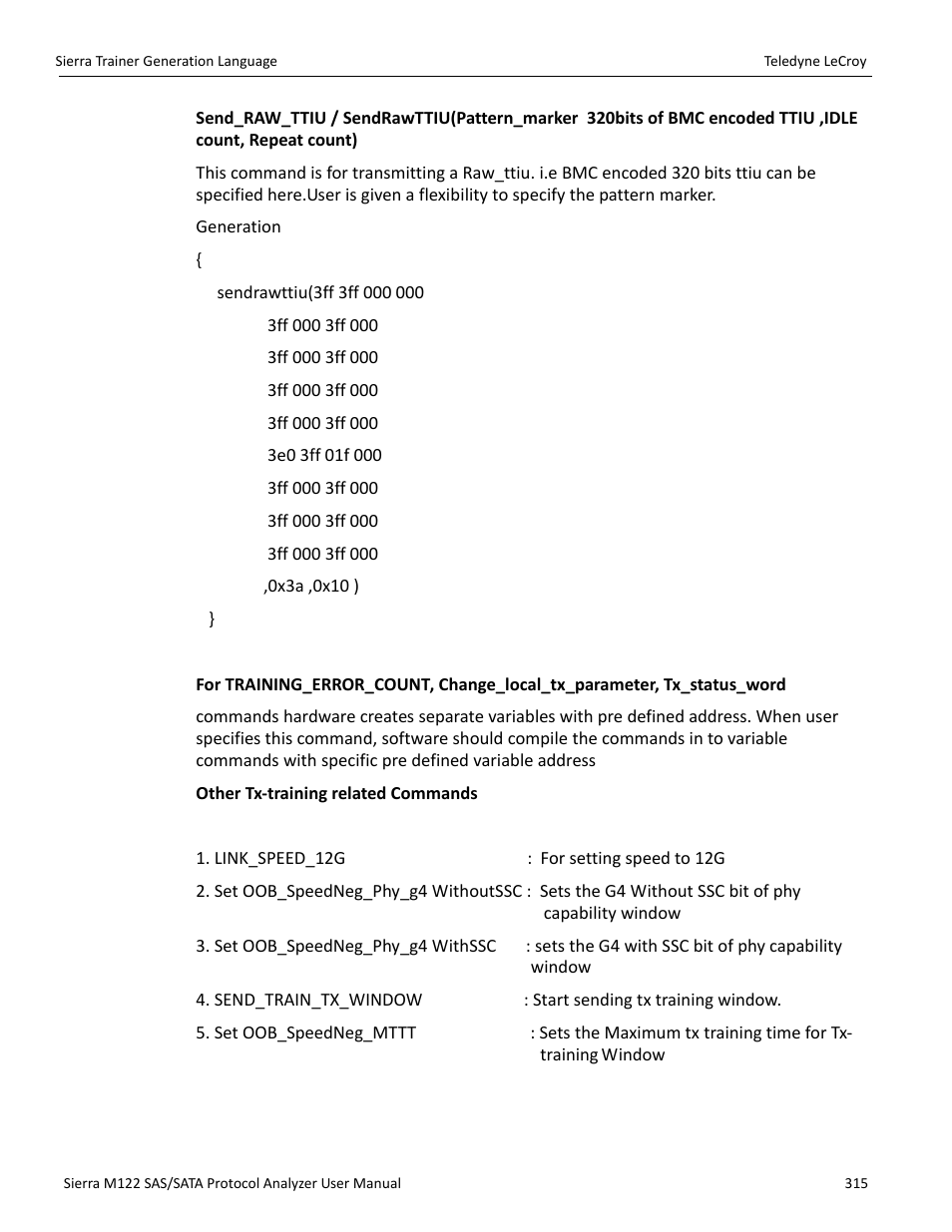 Teledyne LeCroy Sierra M122 User Manual User Manual | Page 317 / 385