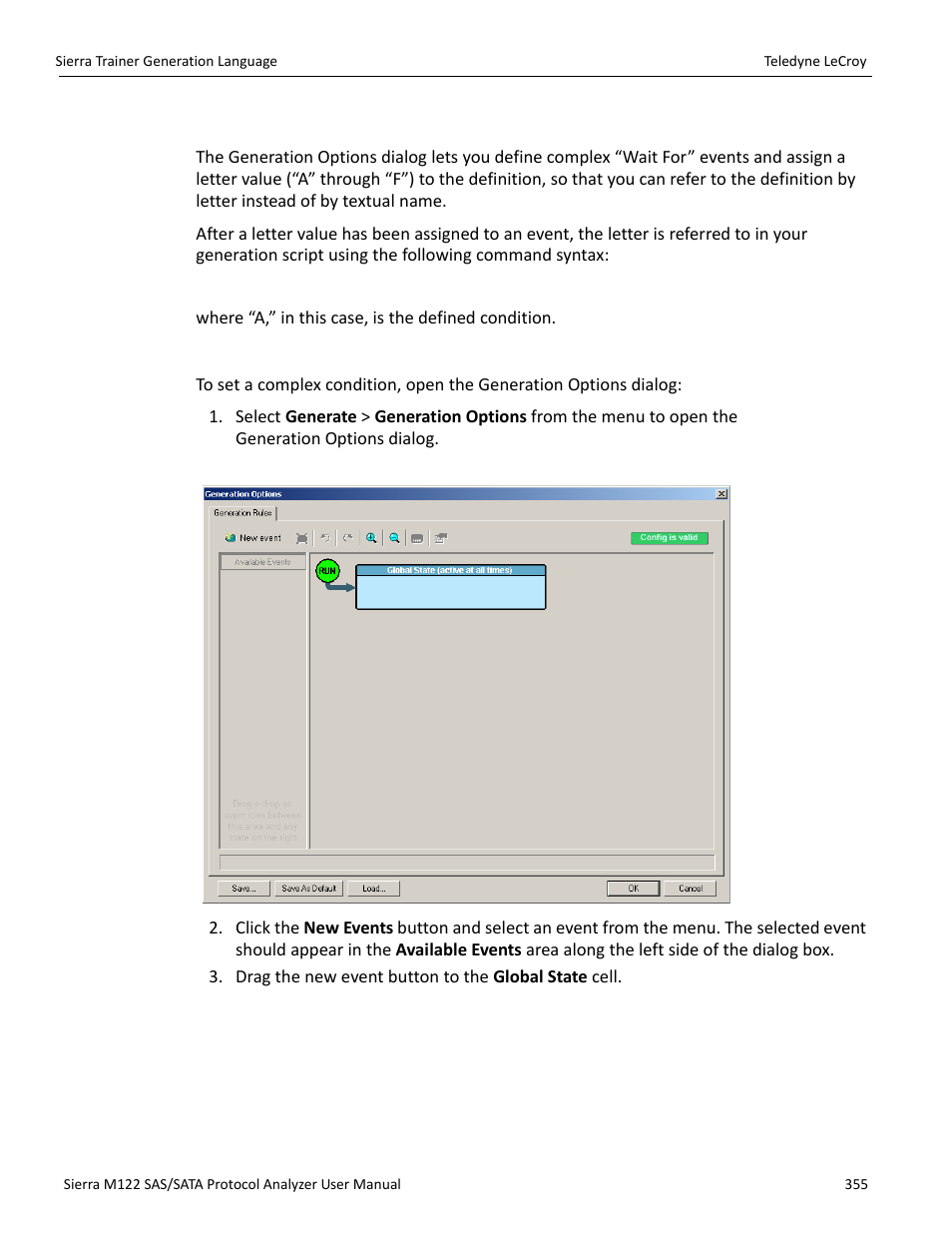 16 setting complex “wait for” conditions | Teledyne LeCroy Sierra M122 User Manual User Manual | Page 357 / 385