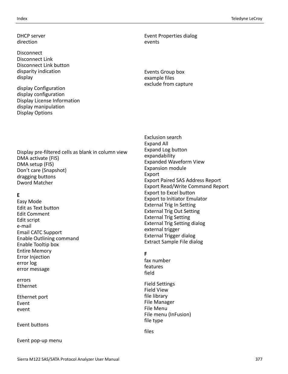 Teledyne LeCroy Sierra M122 User Manual User Manual | Page 379 / 385