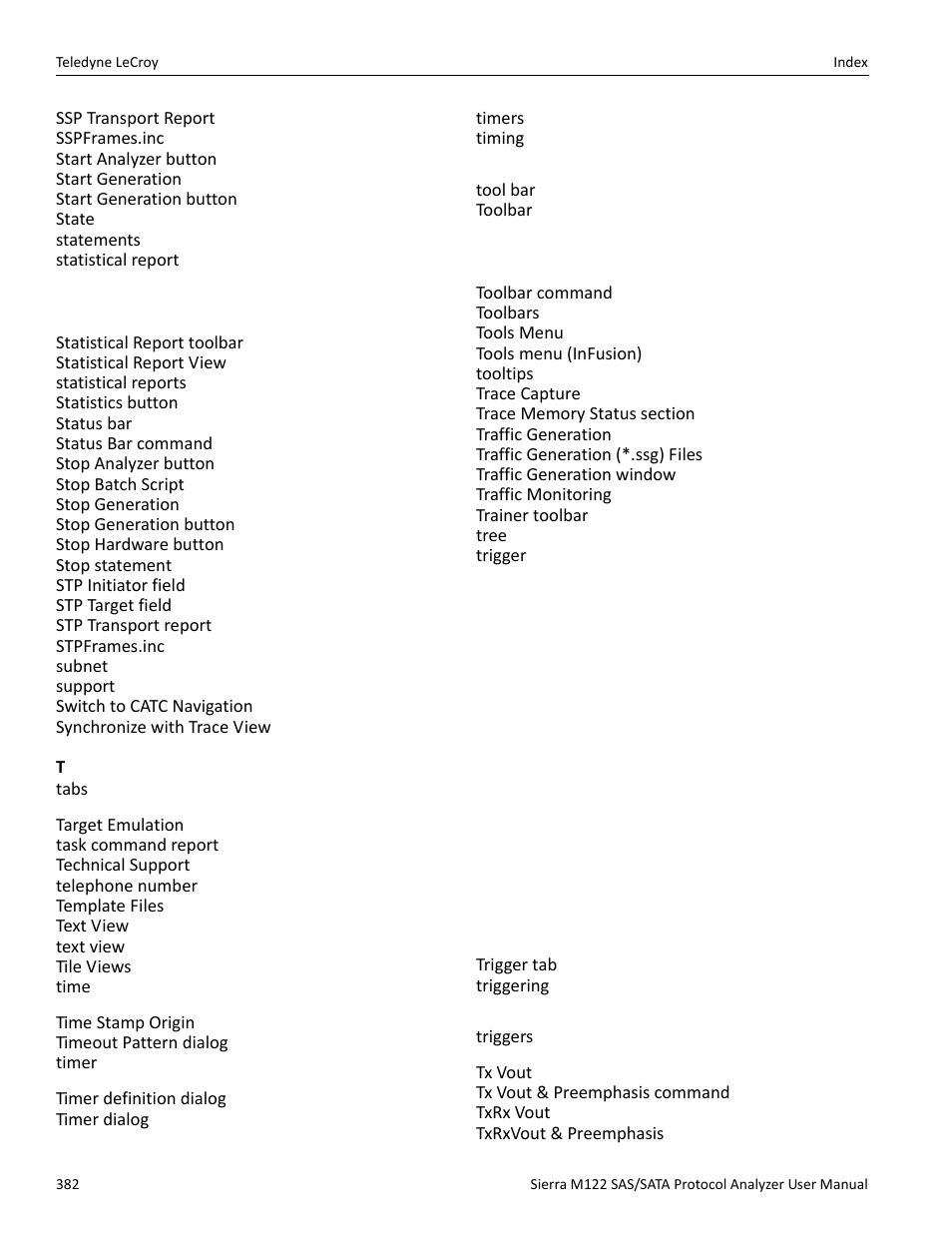 Teledyne LeCroy Sierra M122 User Manual User Manual | Page 384 / 385