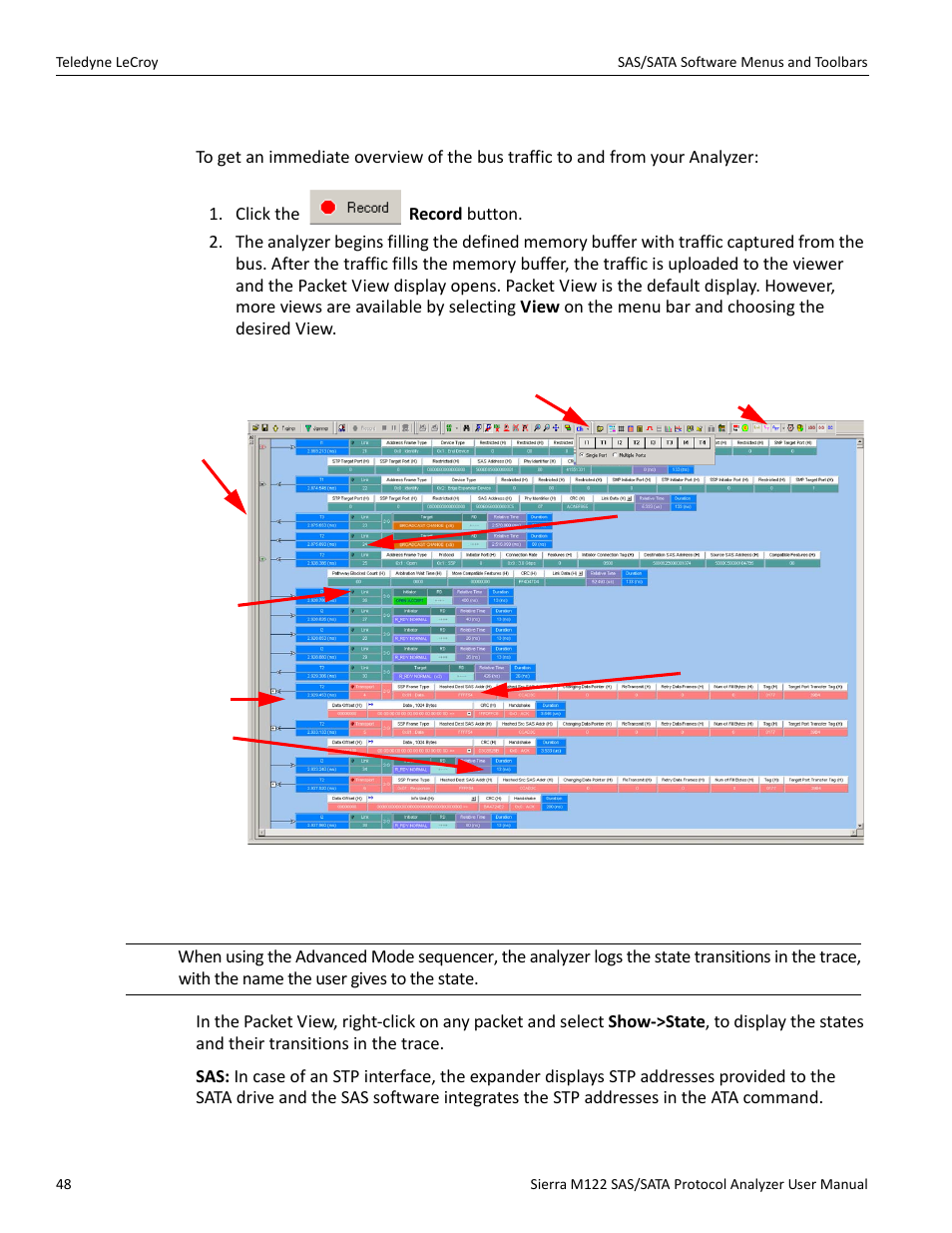 3 start recording | Teledyne LeCroy Sierra M122 User Manual User Manual | Page 50 / 385
