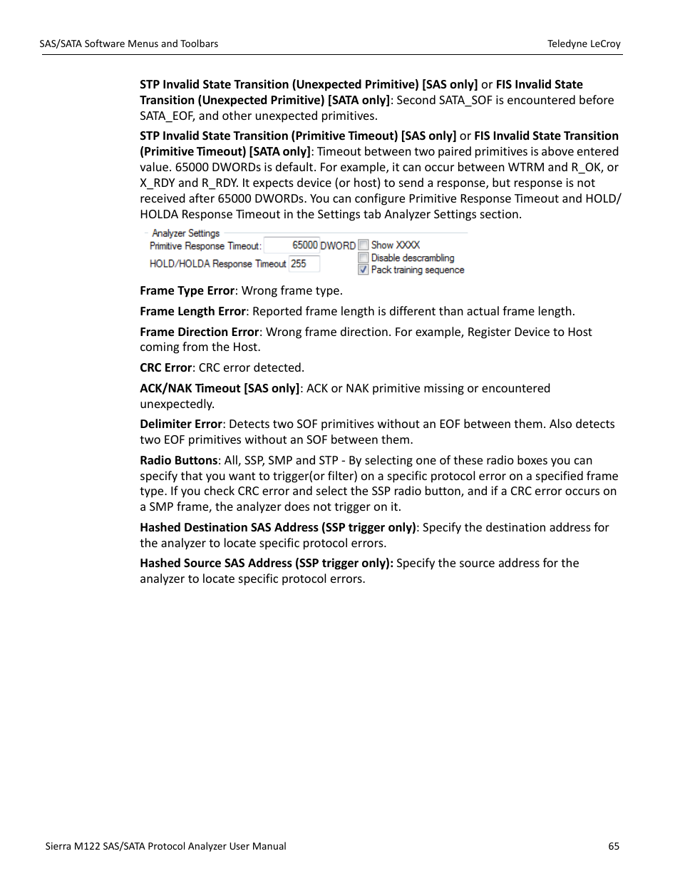 Teledyne LeCroy Sierra M122 User Manual User Manual | Page 67 / 385
