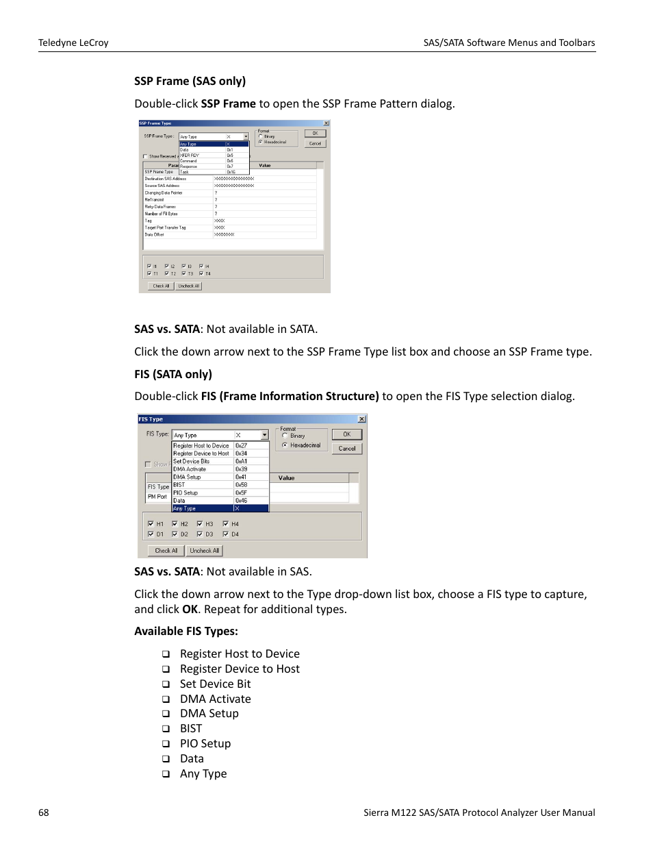 Teledyne LeCroy Sierra M122 User Manual User Manual | Page 70 / 385