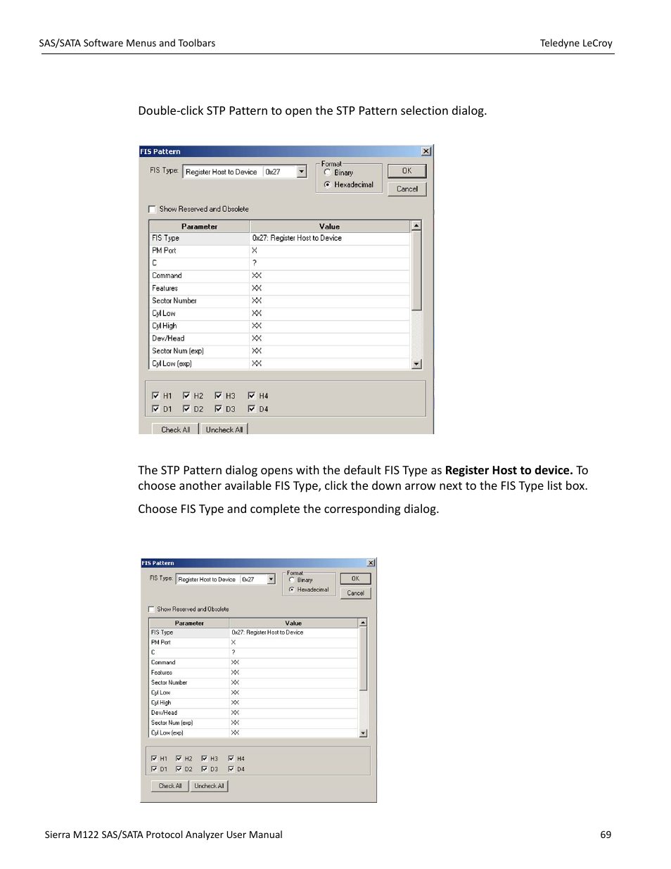 15 stp frame pattern | Teledyne LeCroy Sierra M122 User Manual User Manual | Page 71 / 385