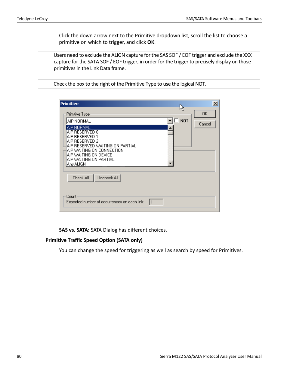 Teledyne LeCroy Sierra M122 User Manual User Manual | Page 82 / 385