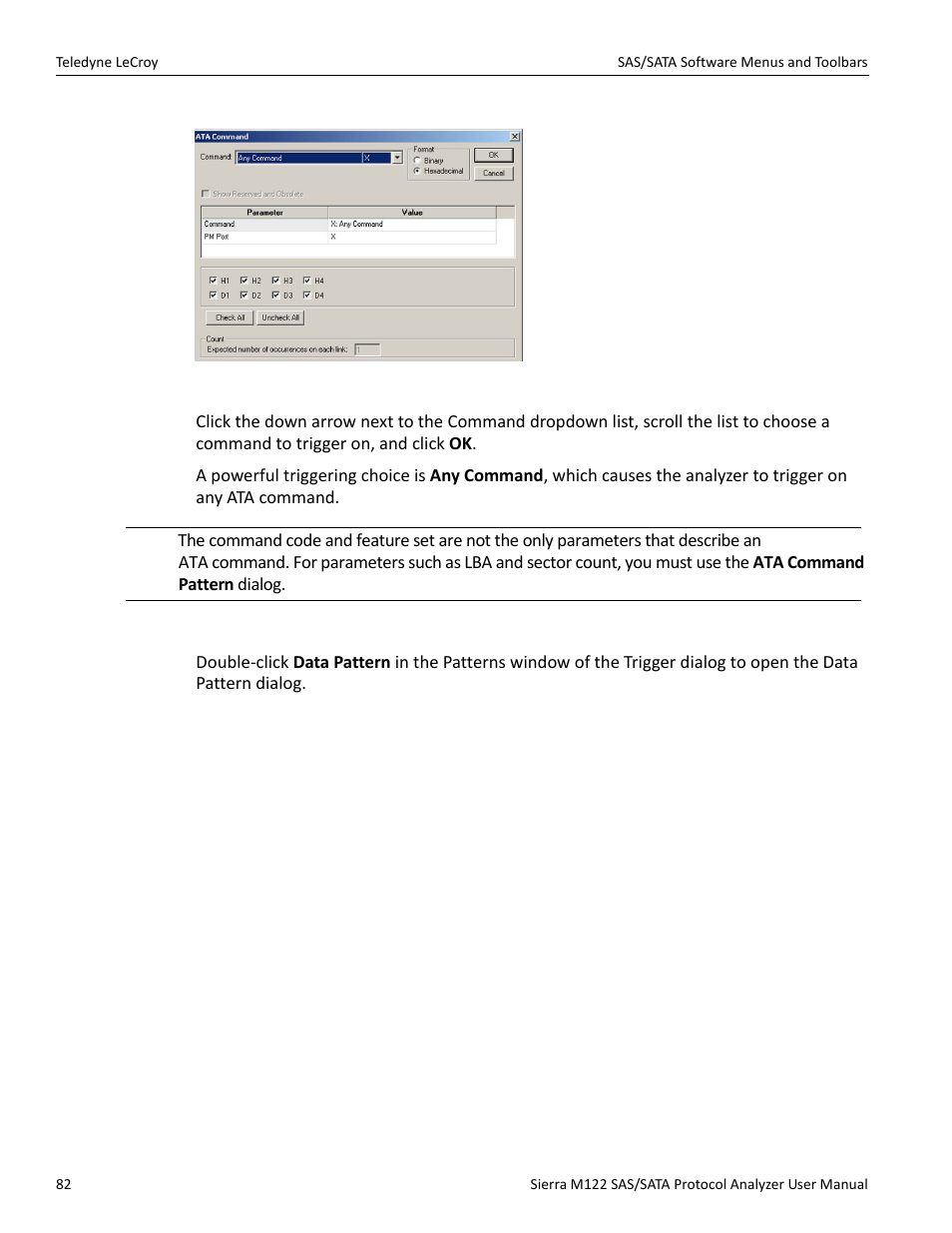 Data pattern | Teledyne LeCroy Sierra M122 User Manual User Manual | Page 84 / 385