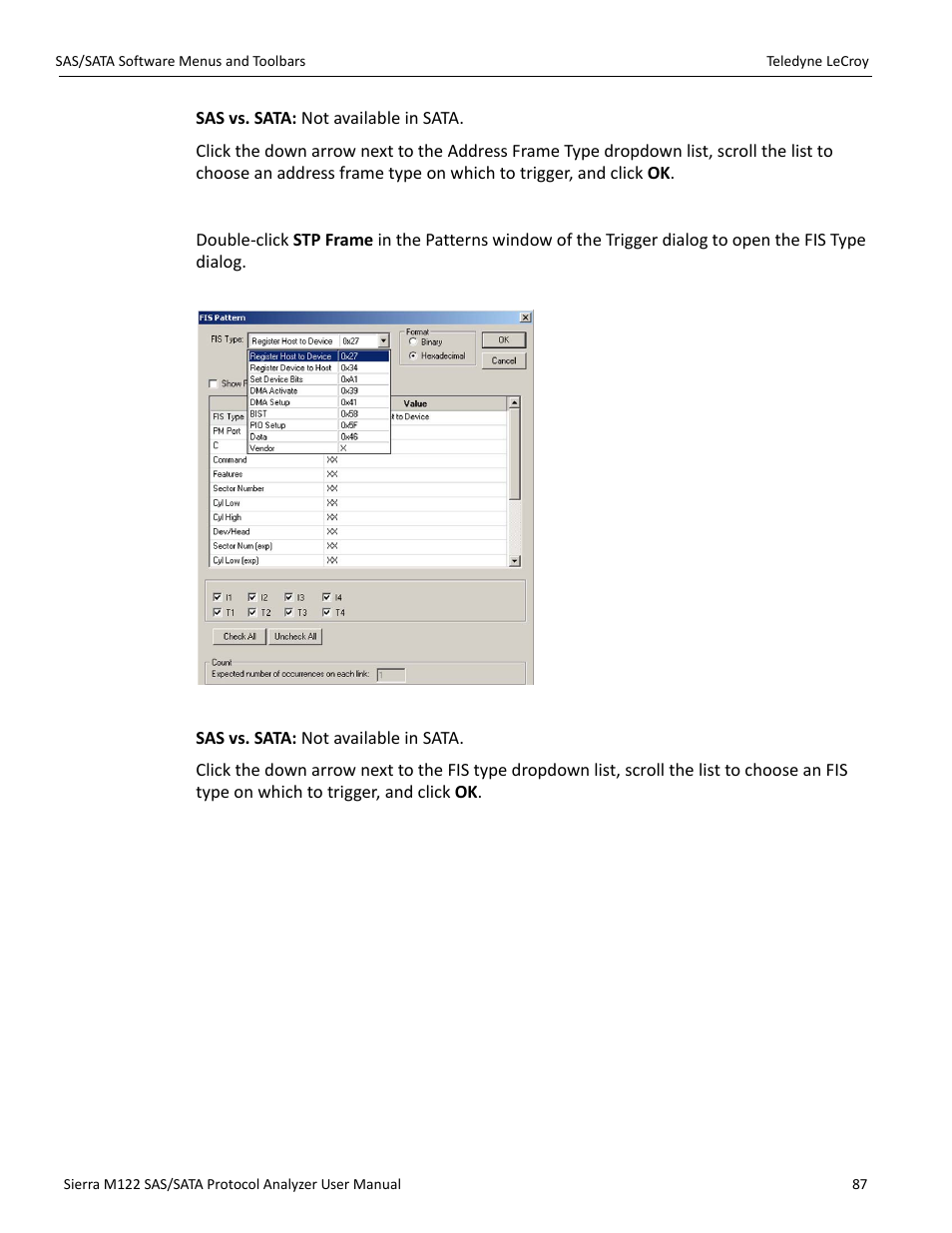 Stp frame | Teledyne LeCroy Sierra M122 User Manual User Manual | Page 89 / 385