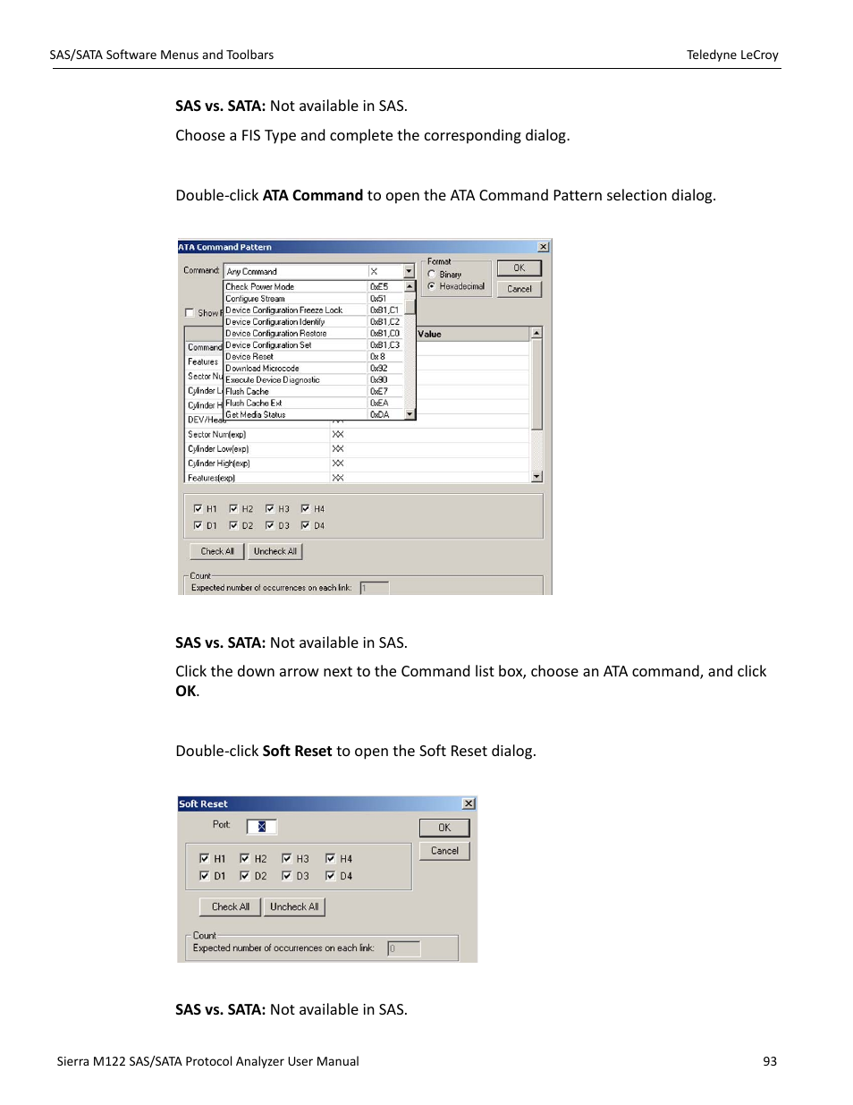 Teledyne LeCroy Sierra M122 User Manual User Manual | Page 95 / 385