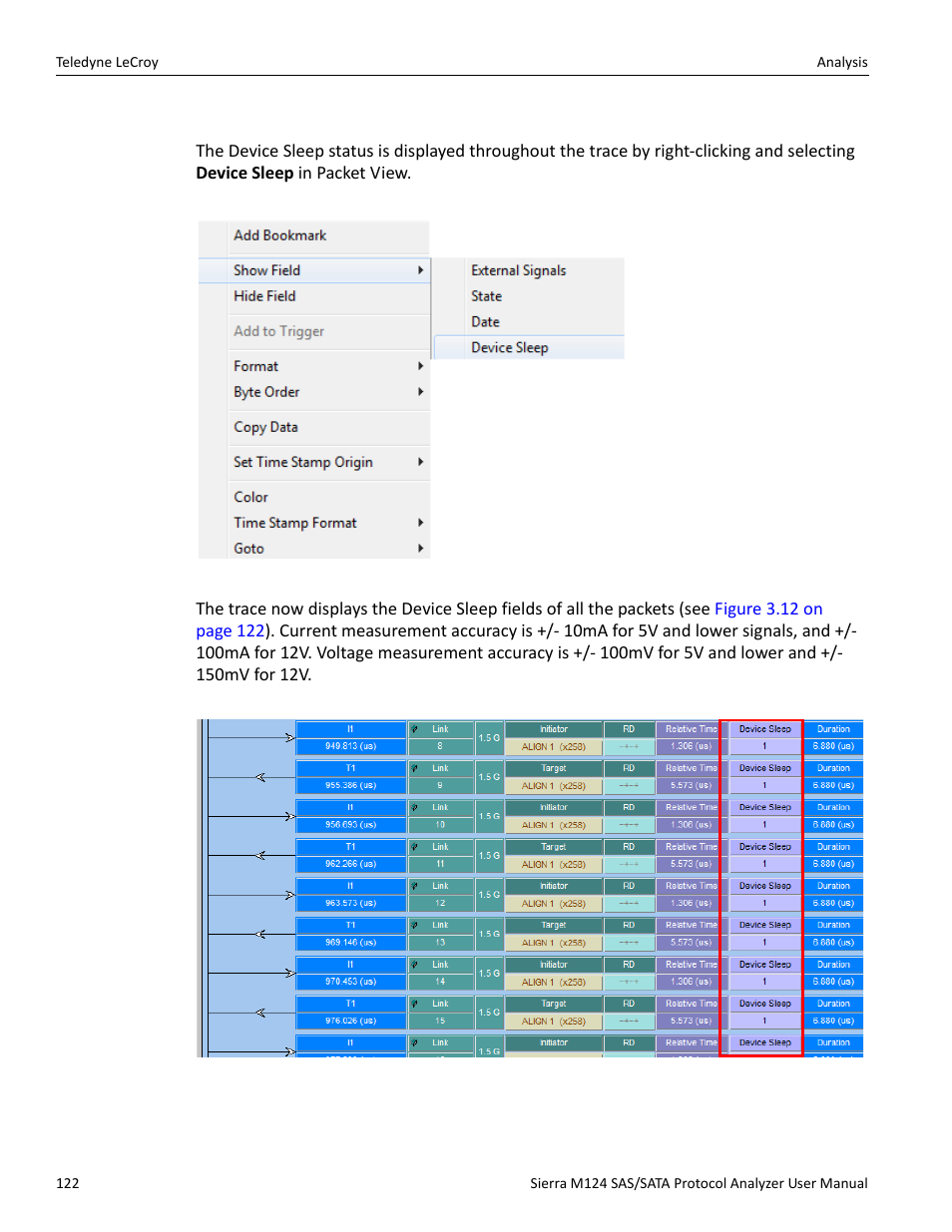 Device sleep (devslp) | Teledyne LeCroy Sierra M124 User Manual User Manual | Page 124 / 391