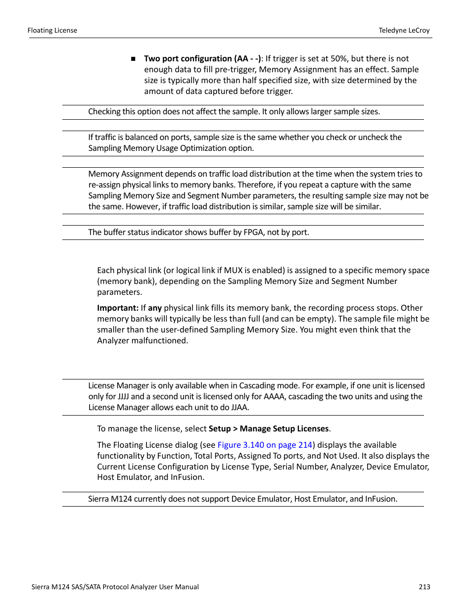 17 floating license | Teledyne LeCroy Sierra M124 User Manual User Manual | Page 215 / 391