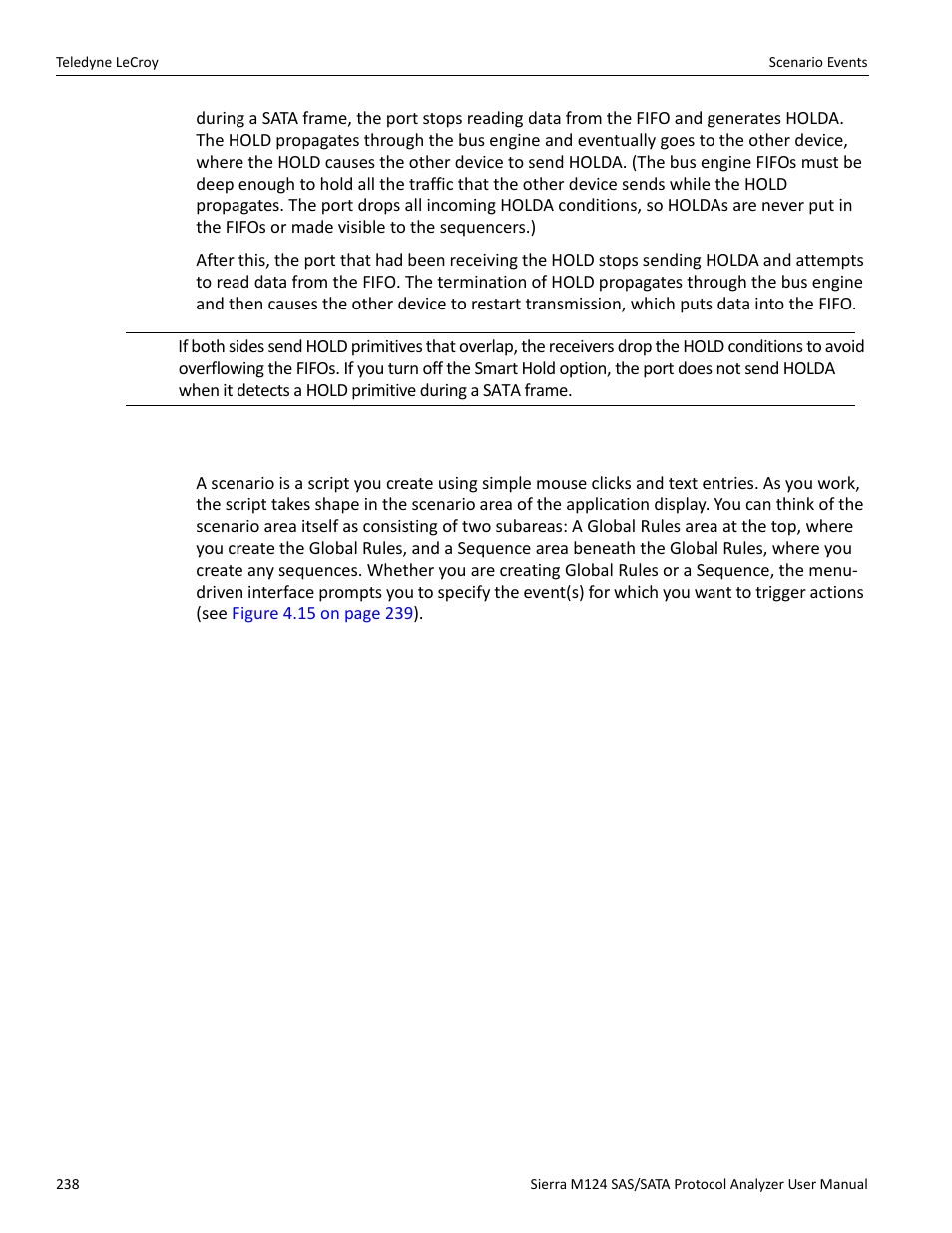 7 scenario events | Teledyne LeCroy Sierra M124 User Manual User Manual | Page 240 / 391