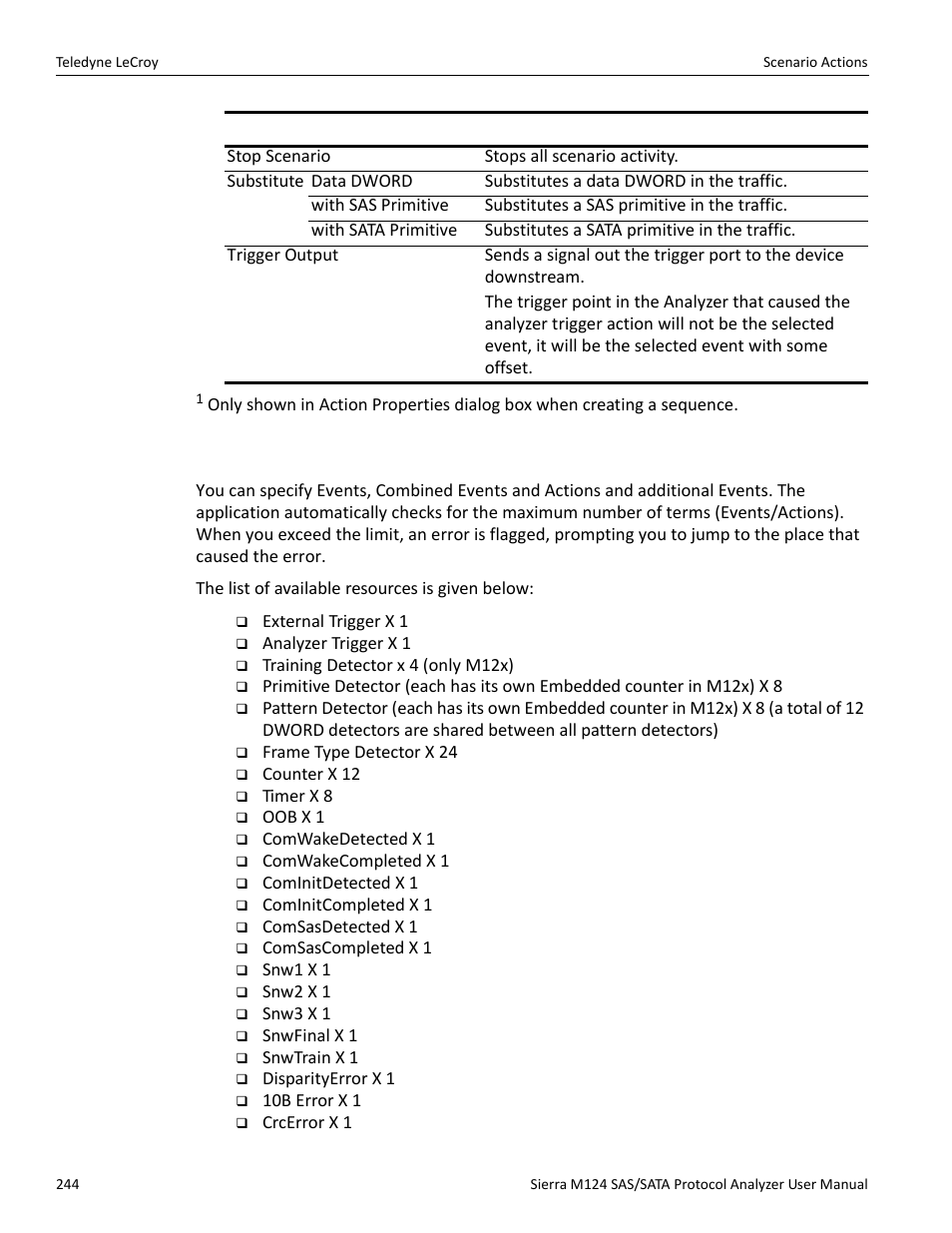 1 available resources | Teledyne LeCroy Sierra M124 User Manual User Manual | Page 246 / 391