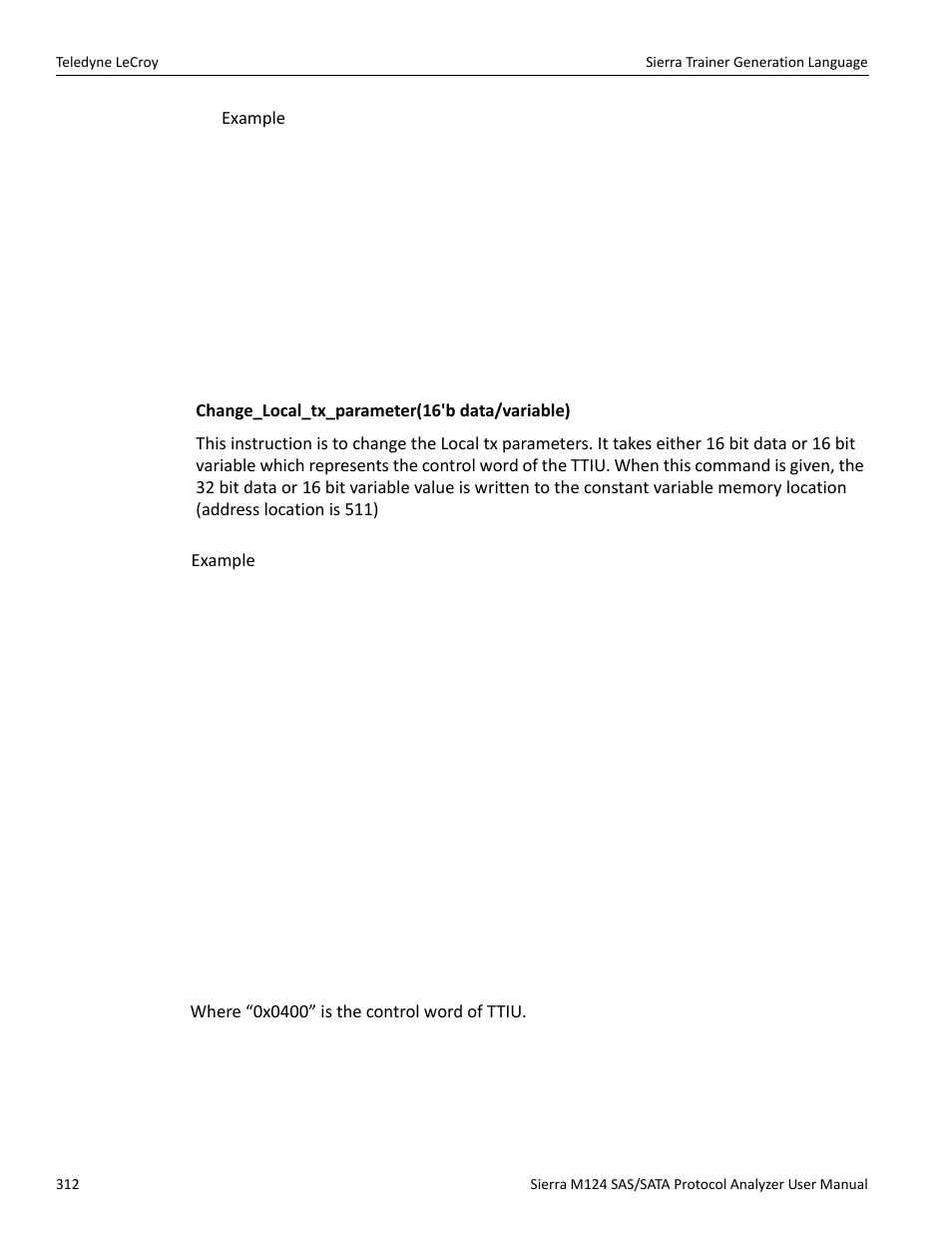 Teledyne LeCroy Sierra M124 User Manual User Manual | Page 314 / 391