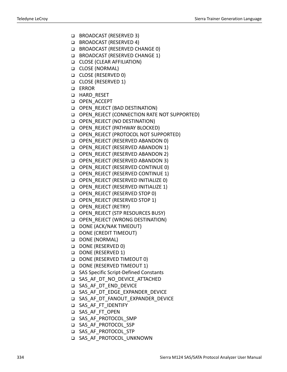 Teledyne LeCroy Sierra M124 User Manual User Manual | Page 336 / 391