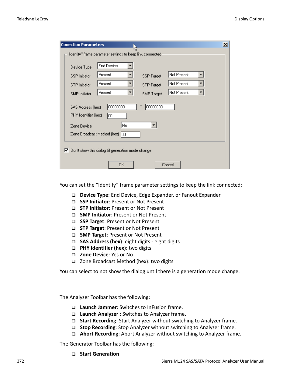 3 resetting the toolbar | Teledyne LeCroy Sierra M124 User Manual User Manual | Page 374 / 391