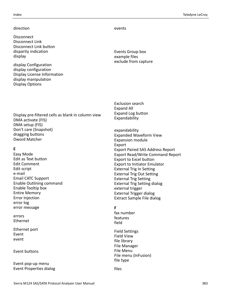 Teledyne LeCroy Sierra M124 User Manual User Manual | Page 385 / 391