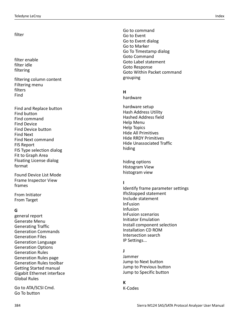 Teledyne LeCroy Sierra M124 User Manual User Manual | Page 386 / 391