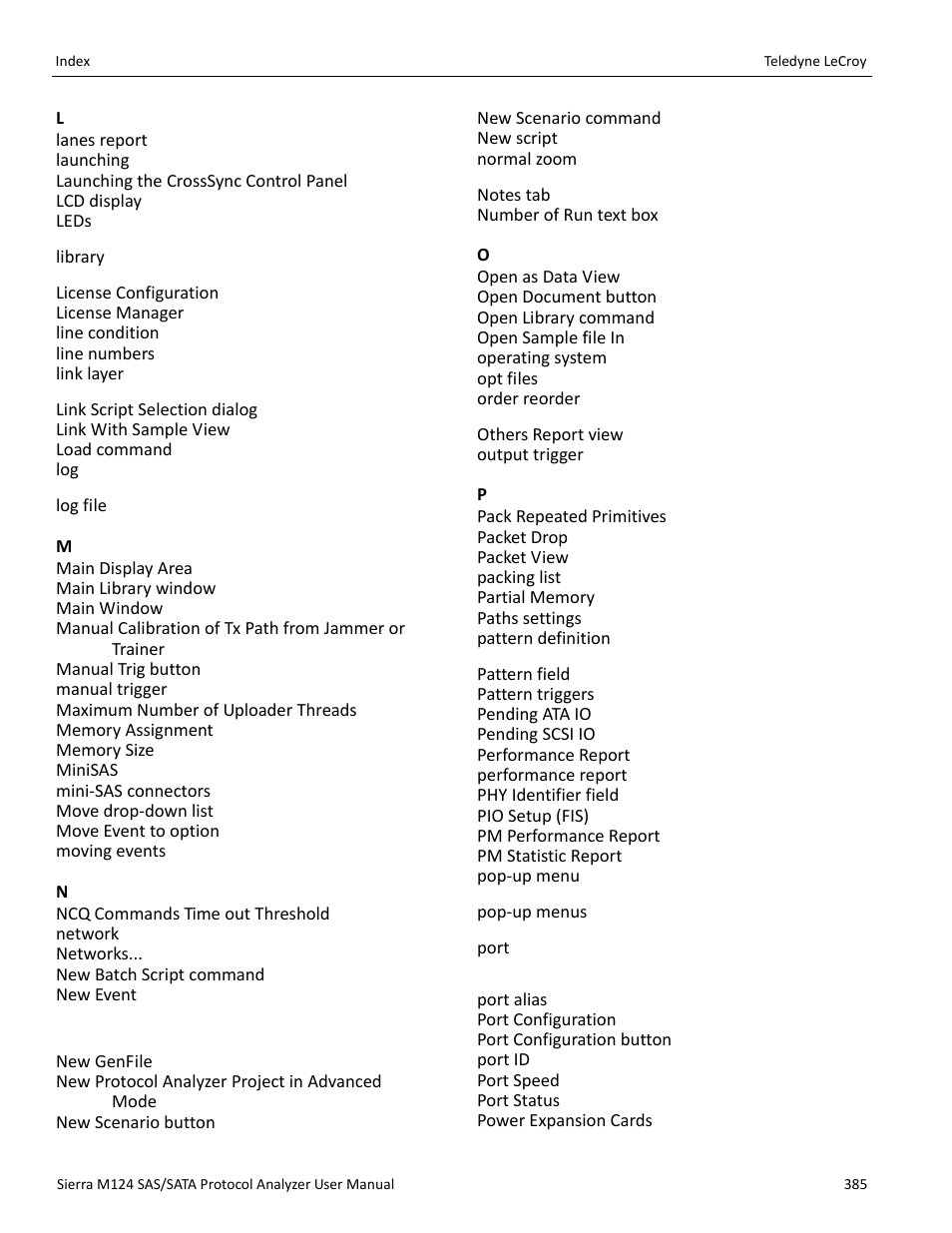 Teledyne LeCroy Sierra M124 User Manual User Manual | Page 387 / 391