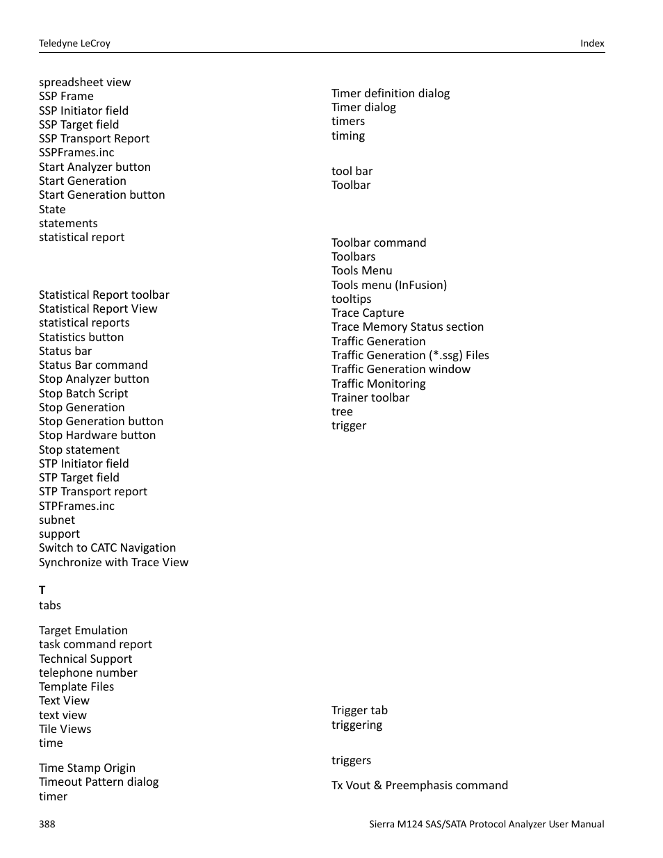 Teledyne LeCroy Sierra M124 User Manual User Manual | Page 390 / 391