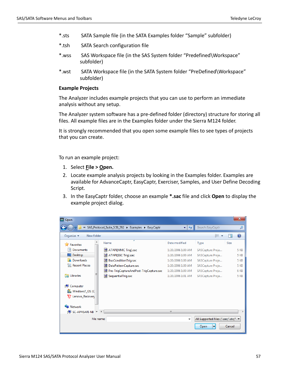 Run an example analysis project | Teledyne LeCroy Sierra M124 User Manual User Manual | Page 59 / 391