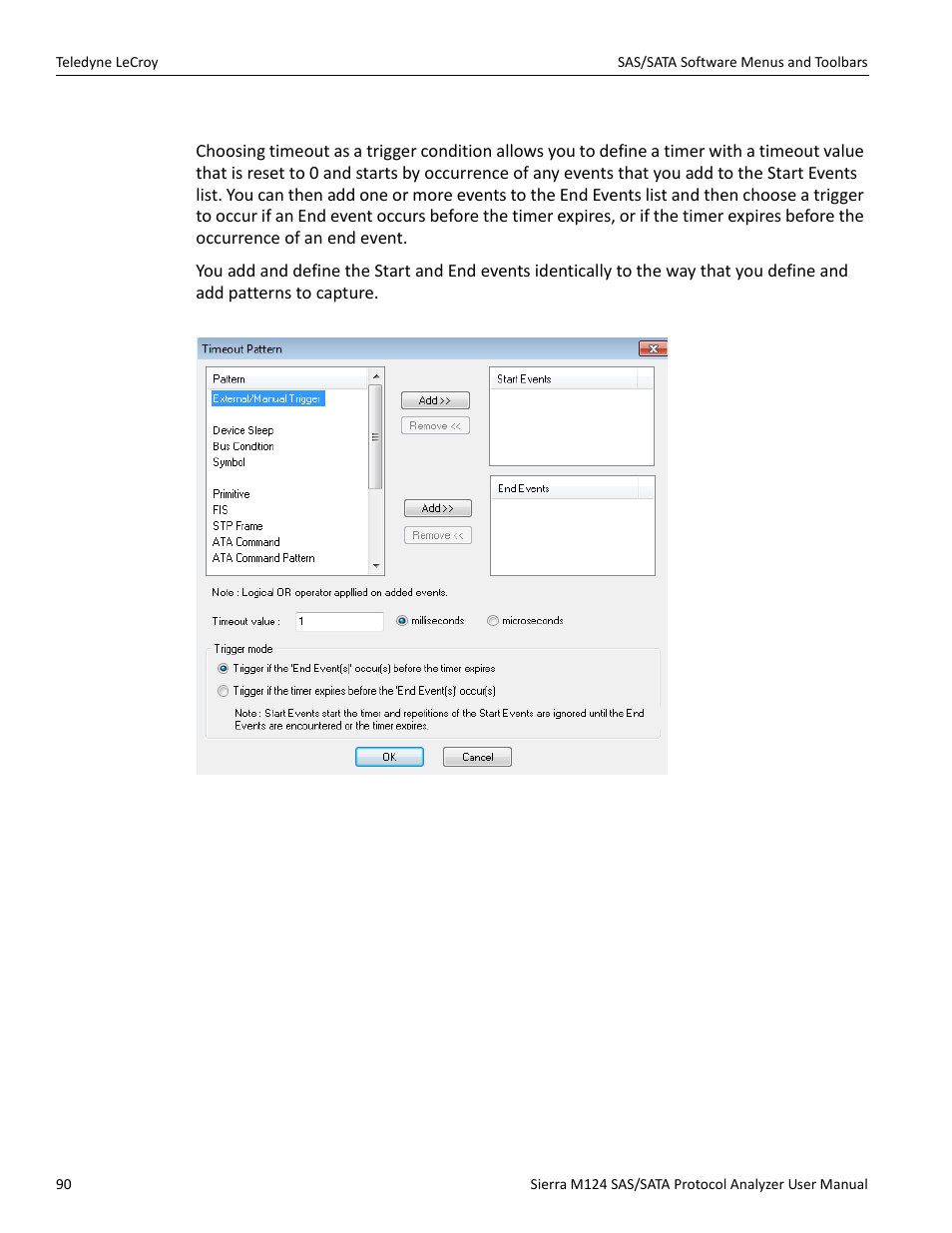 Timeout | Teledyne LeCroy Sierra M124 User Manual User Manual | Page 92 / 391