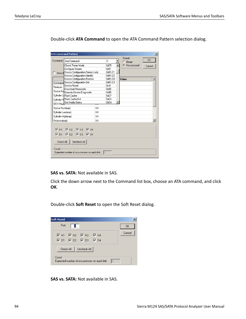 Teledyne LeCroy Sierra M124 User Manual User Manual | Page 96 / 391