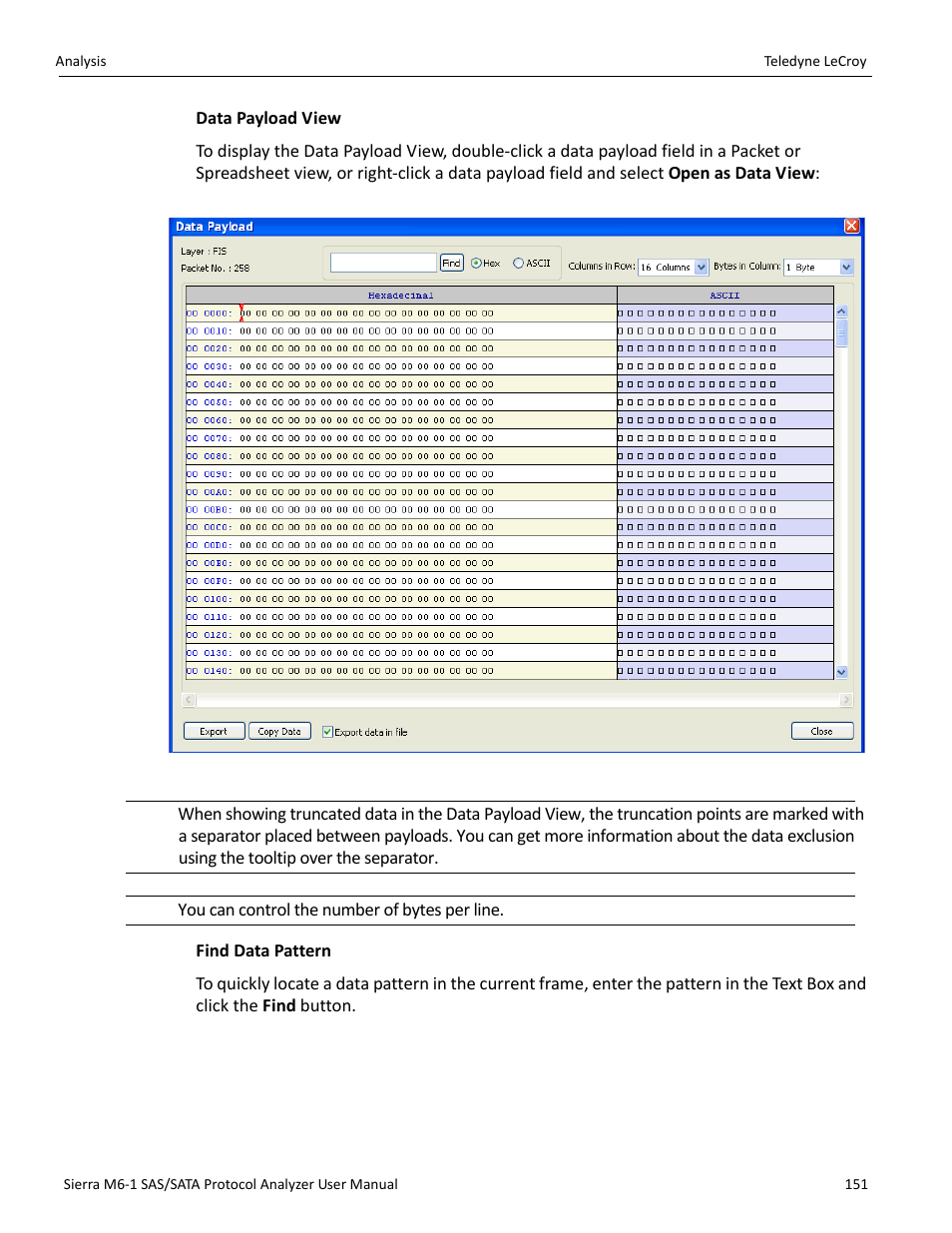 Teledyne LeCroy Sierra M6-1 SAS_SATA Protocol Analyzer User Manual User Manual | Page 153 / 302