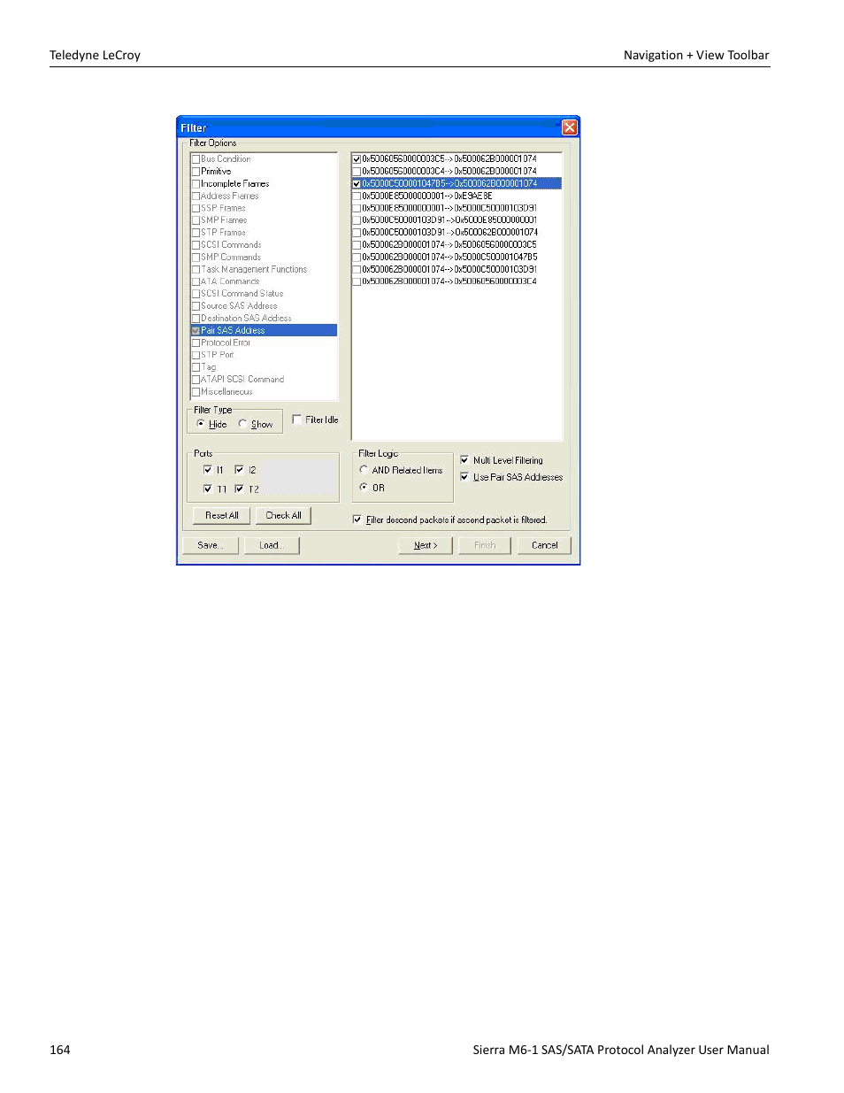 Teledyne LeCroy Sierra M6-1 SAS_SATA Protocol Analyzer User Manual User Manual | Page 166 / 302