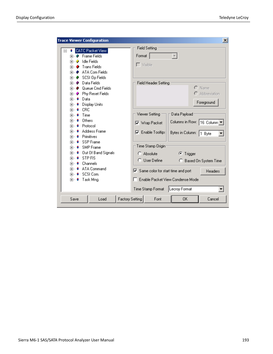 Teledyne LeCroy Sierra M6-1 SAS_SATA Protocol Analyzer User Manual User Manual | Page 195 / 302