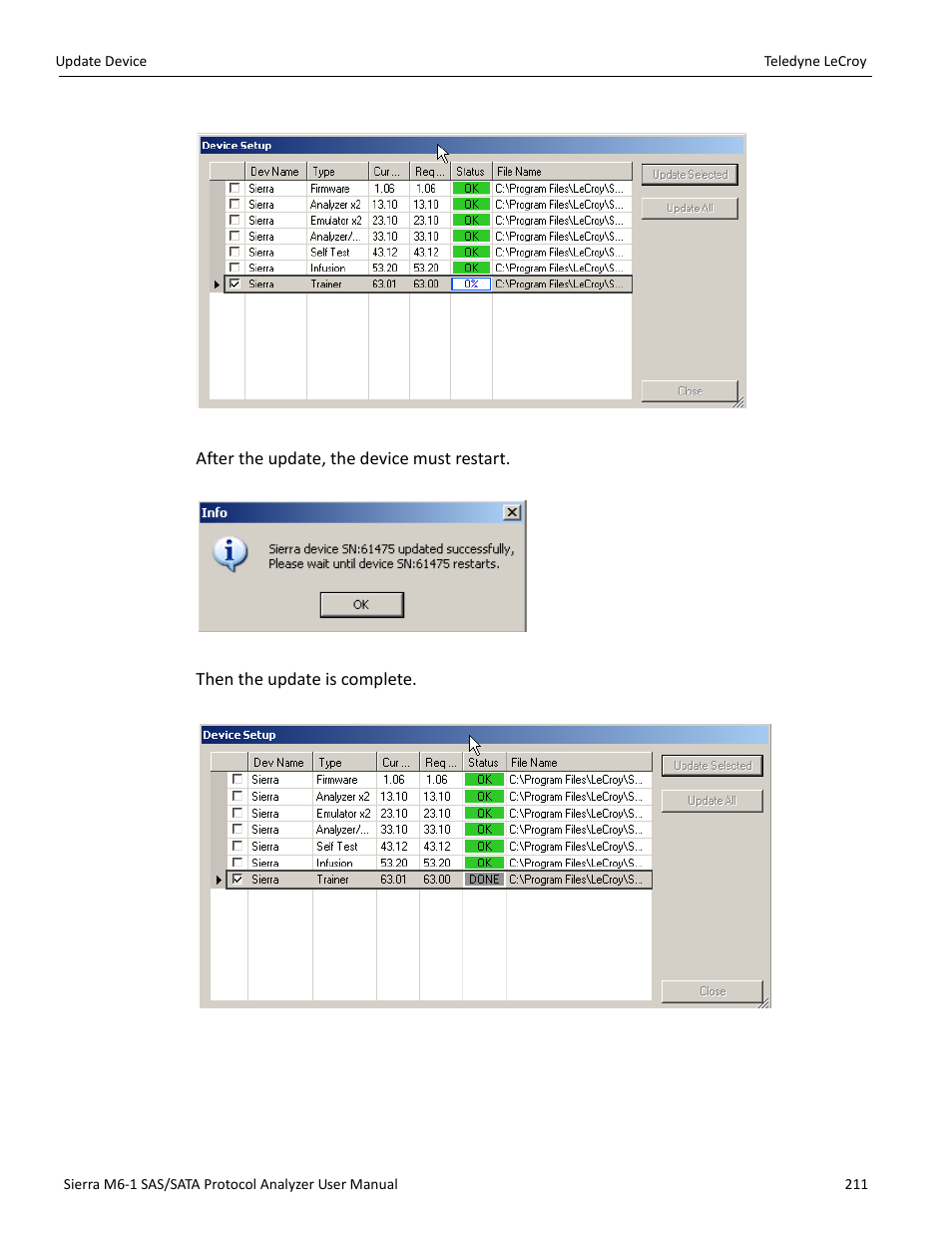 Teledyne LeCroy Sierra M6-1 SAS_SATA Protocol Analyzer User Manual User Manual | Page 213 / 302