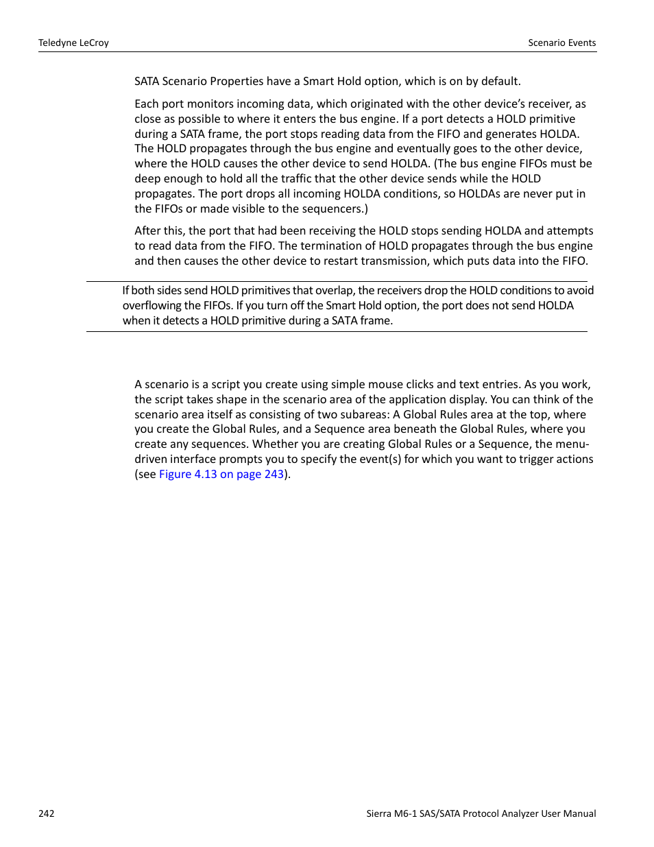 5 scenario events | Teledyne LeCroy Sierra M6-1 SAS_SATA Protocol Analyzer User Manual User Manual | Page 244 / 302