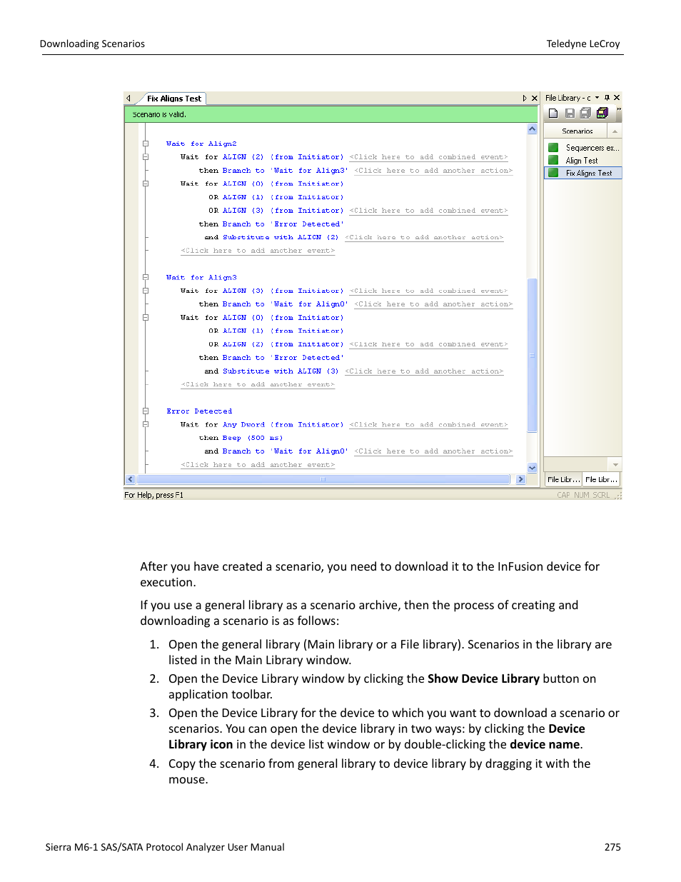 19 downloading scenarios | Teledyne LeCroy Sierra M6-1 SAS_SATA Protocol Analyzer User Manual User Manual | Page 277 / 302