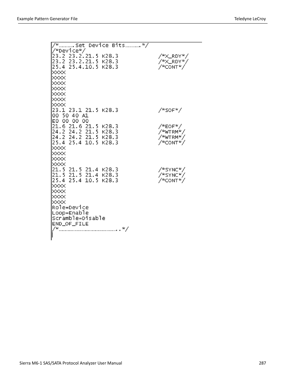 Teledyne LeCroy Sierra M6-1 SAS_SATA Protocol Analyzer User Manual User Manual | Page 289 / 302