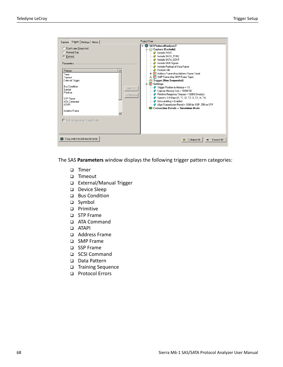 Teledyne LeCroy Sierra M6-1 SAS_SATA Protocol Analyzer User Manual User Manual | Page 70 / 302