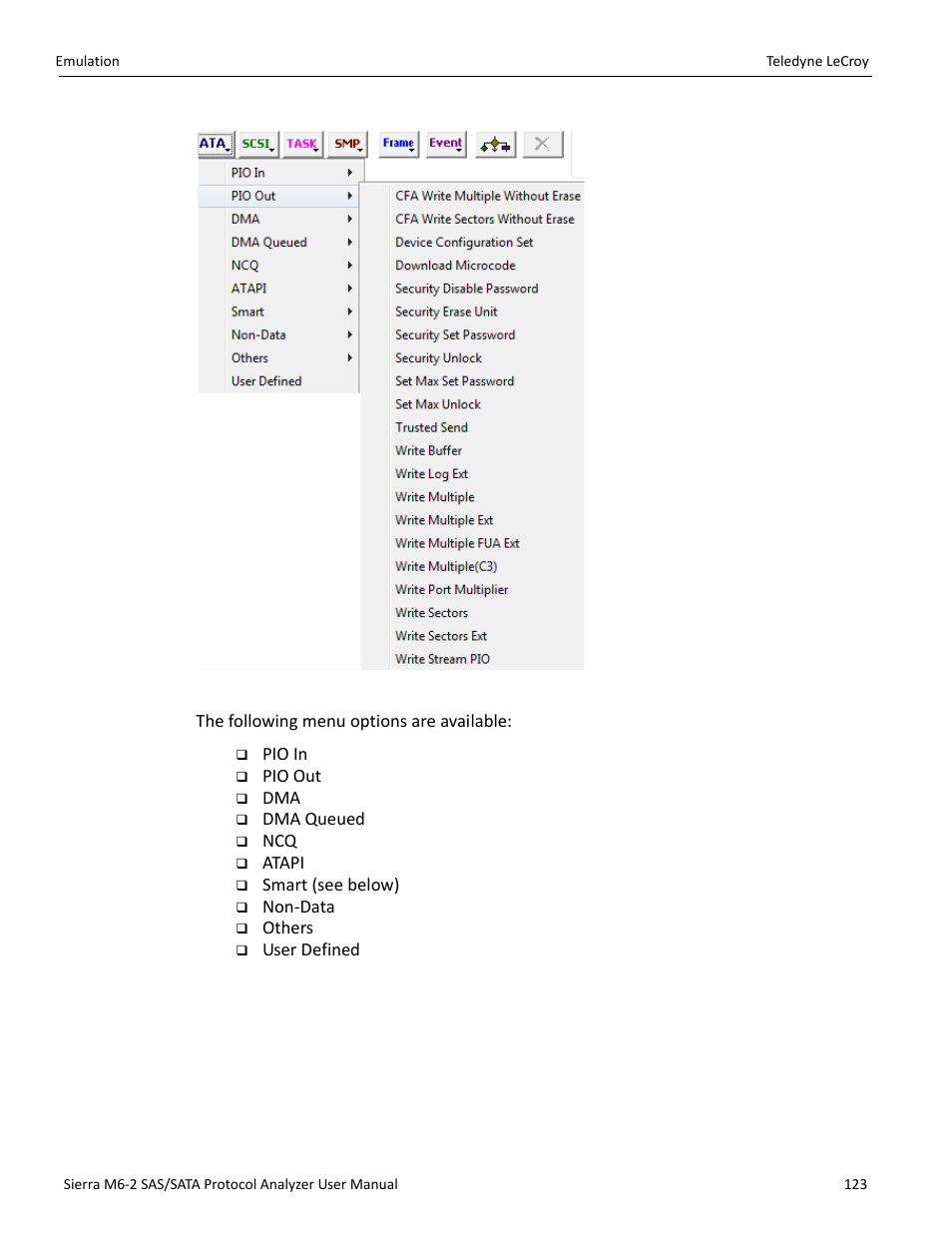 Teledyne LeCroy Sierra M6-2 SAS_SATA Protocol Analyzer User Manual User Manual | Page 125 / 496
