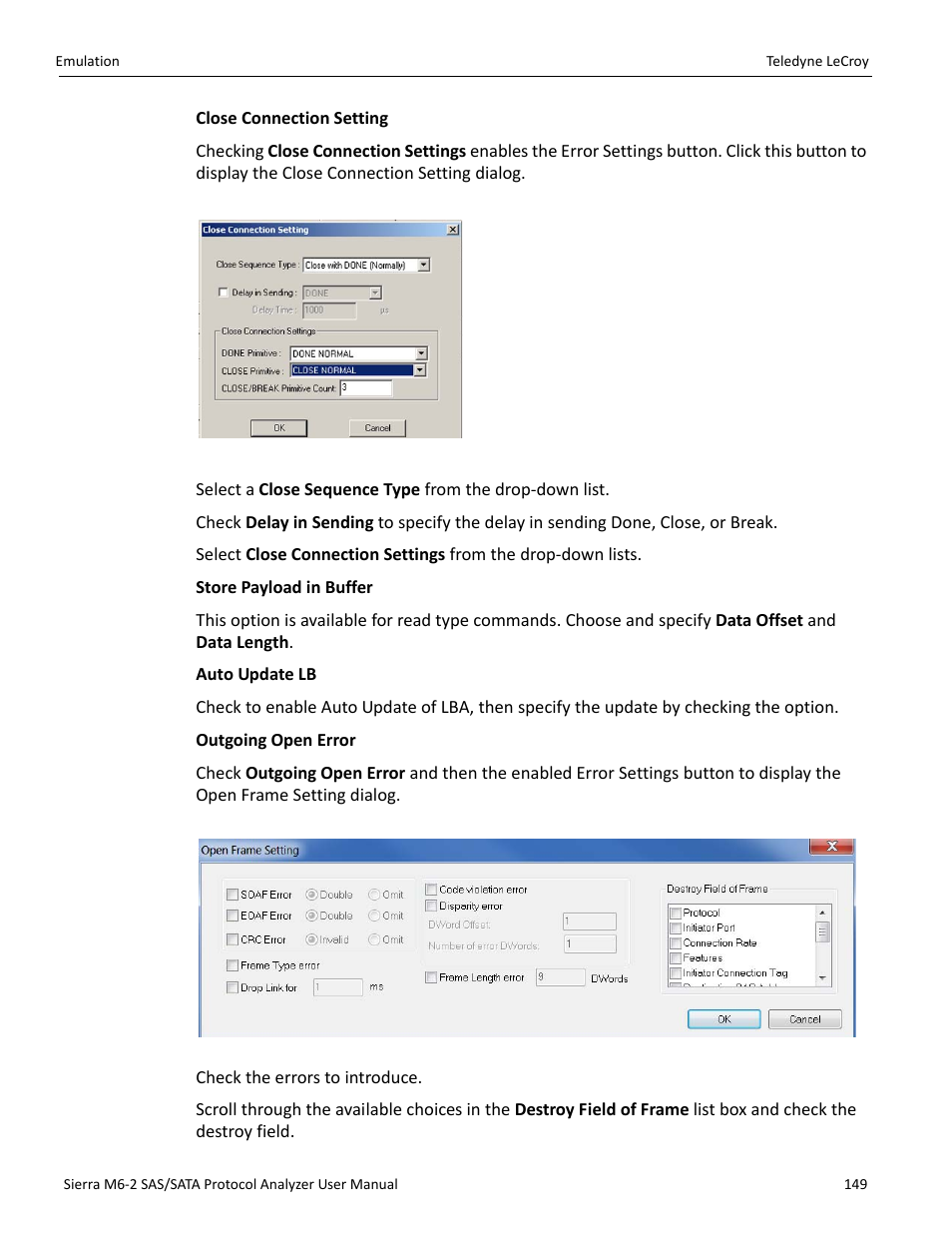 Teledyne LeCroy Sierra M6-2 SAS_SATA Protocol Analyzer User Manual User Manual | Page 151 / 496