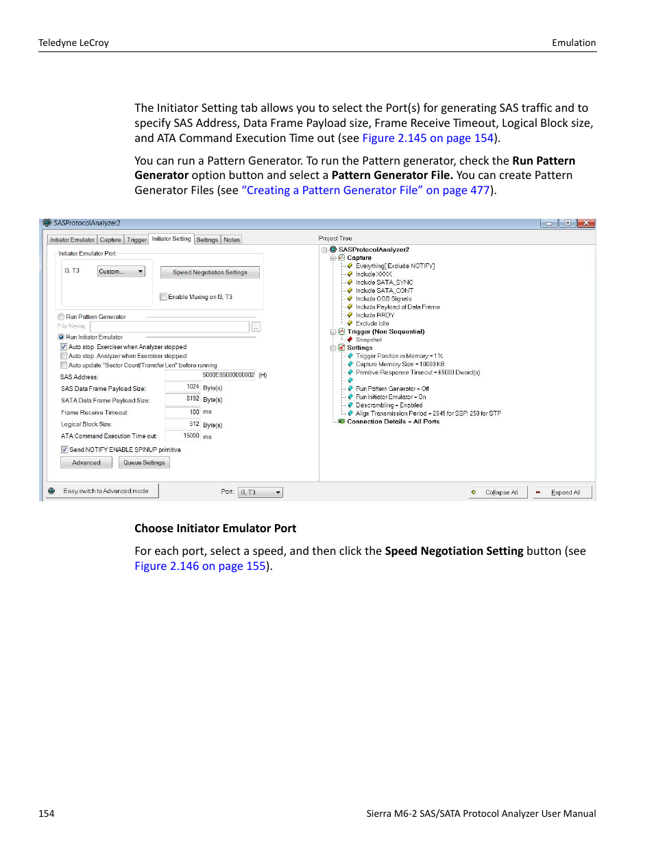 5 initiator setting tab (sas only) | Teledyne LeCroy Sierra M6-2 SAS_SATA Protocol Analyzer User Manual User Manual | Page 156 / 496