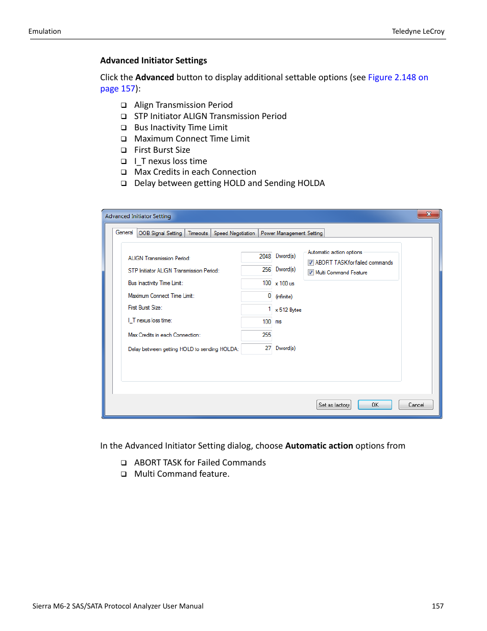 Teledyne LeCroy Sierra M6-2 SAS_SATA Protocol Analyzer User Manual User Manual | Page 159 / 496