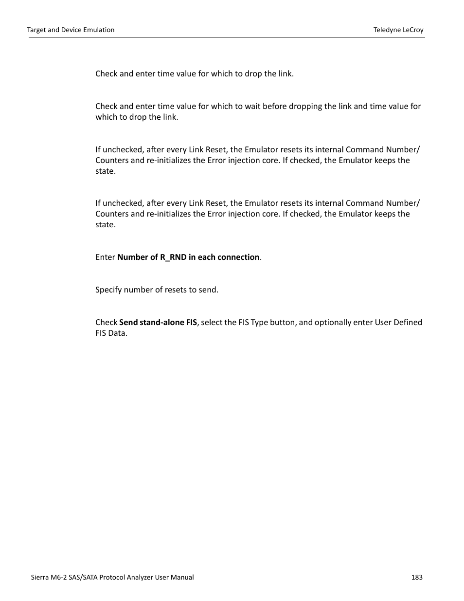 Teledyne LeCroy Sierra M6-2 SAS_SATA Protocol Analyzer User Manual User Manual | Page 185 / 496
