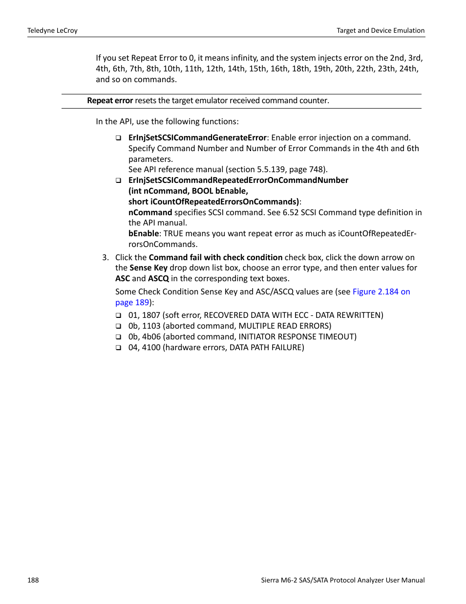 Teledyne LeCroy Sierra M6-2 SAS_SATA Protocol Analyzer User Manual User Manual | Page 190 / 496