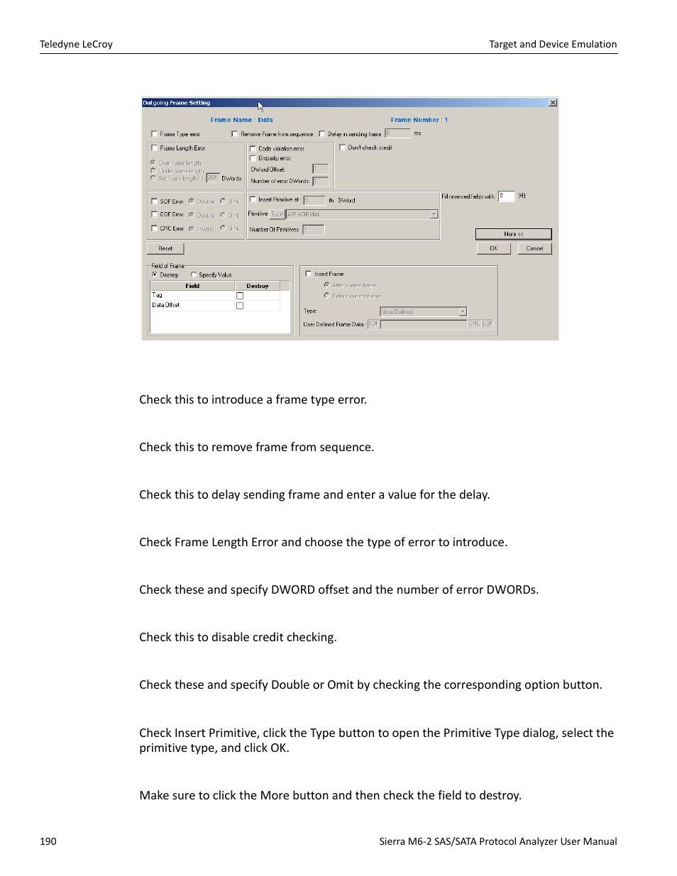 Teledyne LeCroy Sierra M6-2 SAS_SATA Protocol Analyzer User Manual User Manual | Page 192 / 496