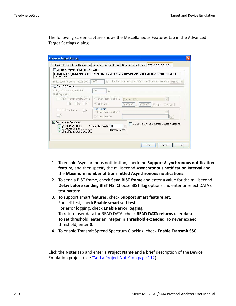 15 project note | Teledyne LeCroy Sierra M6-2 SAS_SATA Protocol Analyzer User Manual User Manual | Page 212 / 496