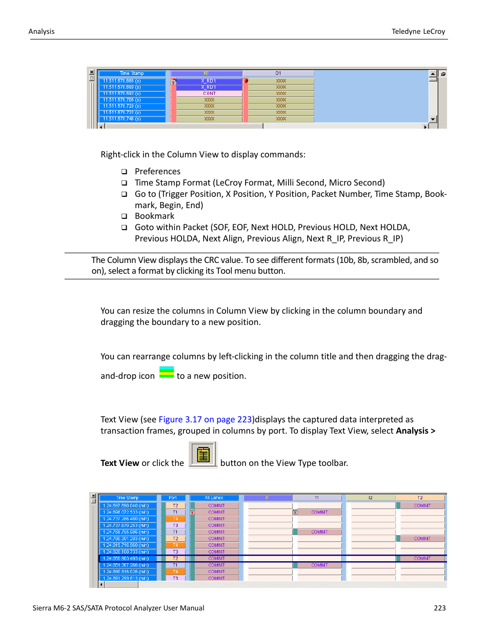 7 text view | Teledyne LeCroy Sierra M6-2 SAS_SATA Protocol Analyzer User Manual User Manual | Page 225 / 496