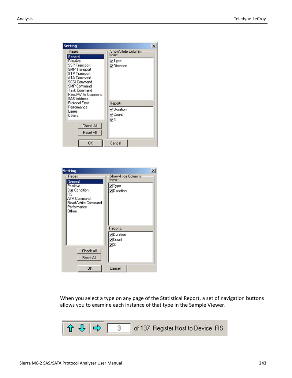 Link with sample view | Teledyne LeCroy Sierra M6-2 SAS_SATA Protocol Analyzer User Manual User Manual | Page 245 / 496