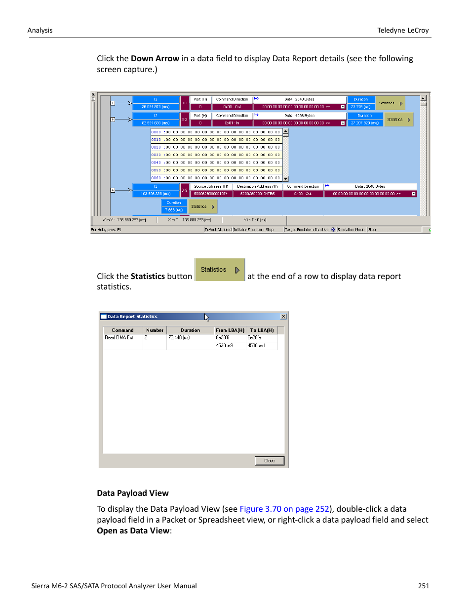 Teledyne LeCroy Sierra M6-2 SAS_SATA Protocol Analyzer User Manual User Manual | Page 253 / 496