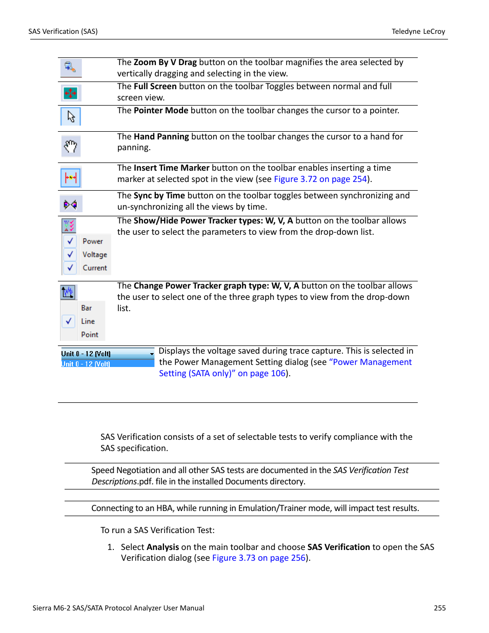 5 sas verification (sas) | Teledyne LeCroy Sierra M6-2 SAS_SATA Protocol Analyzer User Manual User Manual | Page 257 / 496