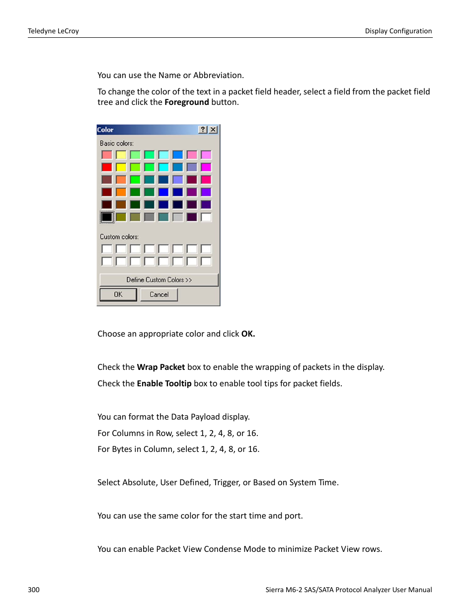 Teledyne LeCroy Sierra M6-2 SAS_SATA Protocol Analyzer User Manual User Manual | Page 302 / 496