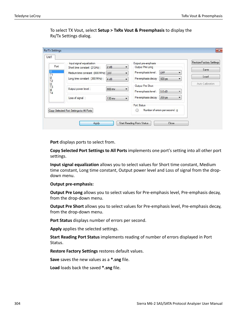 Teledyne LeCroy Sierra M6-2 SAS_SATA Protocol Analyzer User Manual User Manual | Page 306 / 496