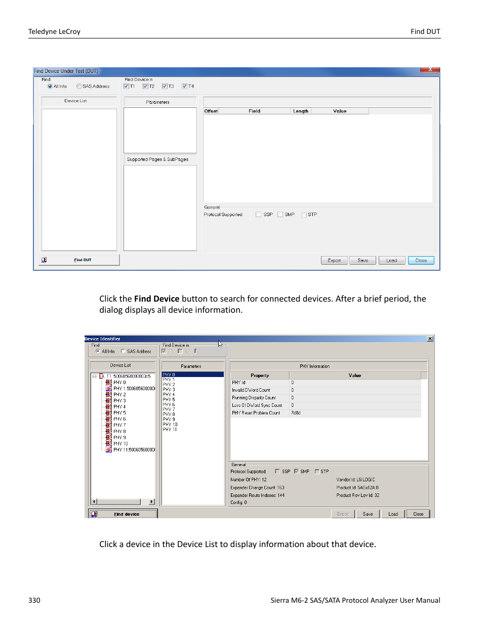 Teledyne LeCroy Sierra M6-2 SAS_SATA Protocol Analyzer User Manual User Manual | Page 332 / 496