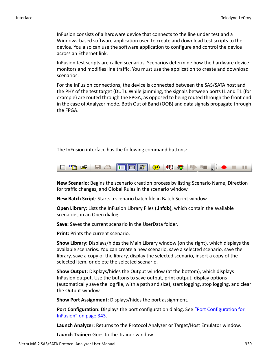 2 interface, 1 buttons | Teledyne LeCroy Sierra M6-2 SAS_SATA Protocol Analyzer User Manual User Manual | Page 341 / 496